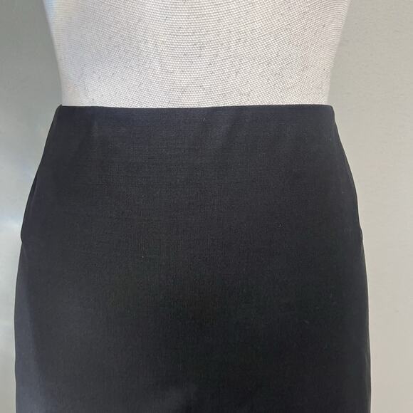 Talbots Skirt Plus size 20W Pet Classic Black Wool Straight Knee Stretch Career - Picture 3 of 10